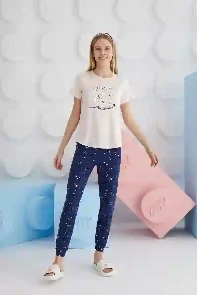 Resim Zeyzey Kids 8645 Kız Çocuk Pijama Takım