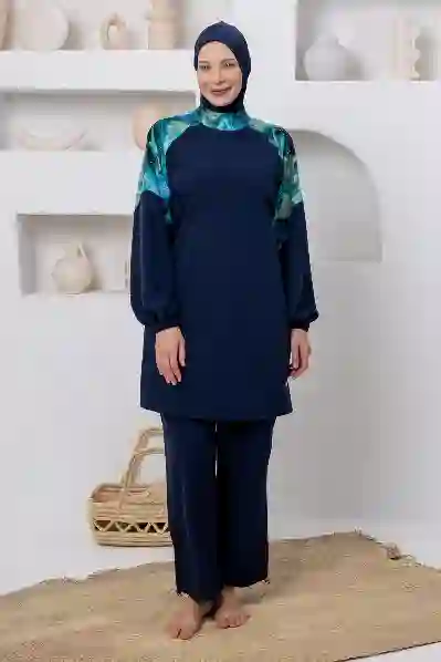 Resim Adasea 261807 Kadın Uzun Kollu Tesettür Mayo