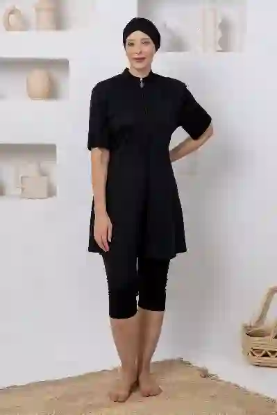 Resim Rozamay 263803 Kadın Kısa Kollu Tesettür Mayo