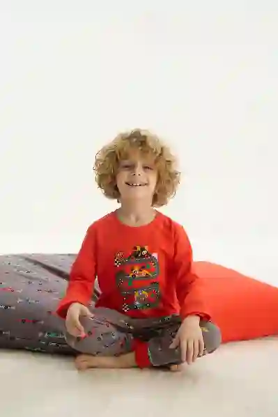 Resim Zeyzey Kids 8741 Erkek Çocuk Pijama Takım