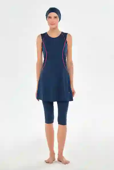 Resim Rozamay 253610 Kadın Kalın Askılı Taytlı Mayo