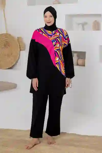 Resim Adasea 261810 Kadın Uzun Kollu Tesettür Mayo
