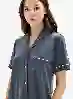 Resim Blackspade Bs52084 Kadın Önden Düğmeli Pijama Takım