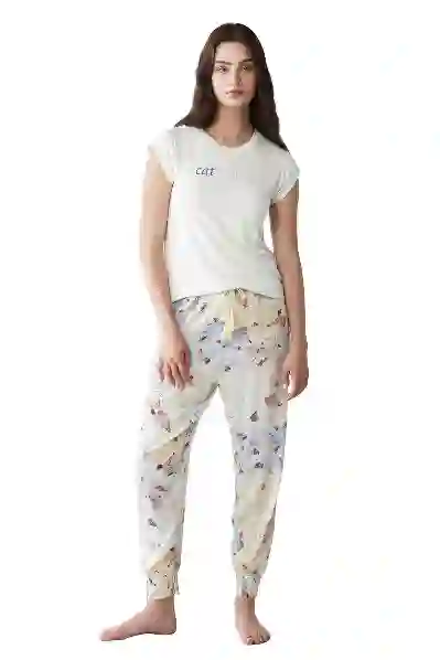 Resim Catherines 2316 Kadın Yarım Kollu Pijama Takım