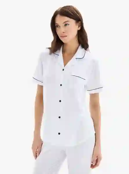 Resim Blackspade Bs52078 Kadın Önden Düğmeli Pijama Takım