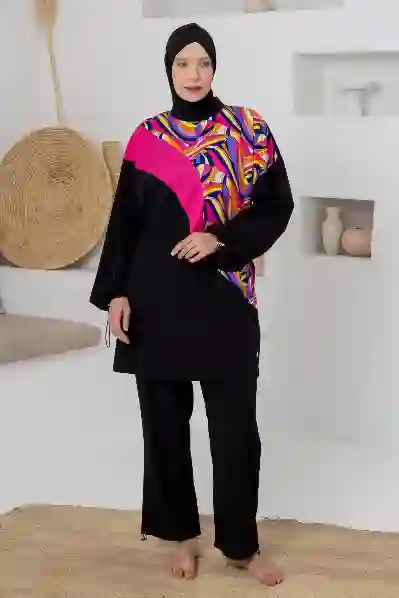 Resim Adasea 261810 Kadın Uzun Kollu Tesettür Mayo