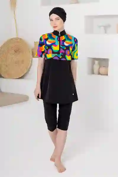 Resim Adasea 261609 Kadın Kısa Kollu Tesettür Mayo