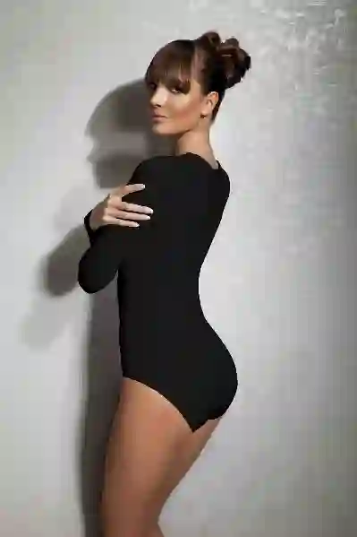 Resim Doreanse 12401 Kadın Uzun Kollu Çıtçıtlı Body
