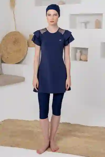 Resim Adasea 261605 Kadın Kısa Kollu Tesettür Mayo