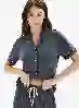 Resim Blackspade Bs52084 Kadın Önden Düğmeli Pijama Takım