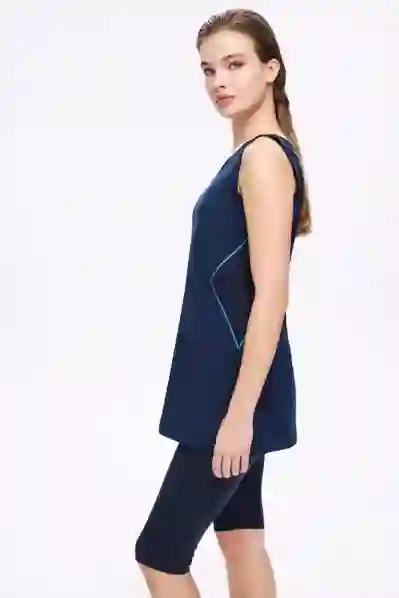 Resim Haşema 5025 Kadın Askılı Taytlı Mayo