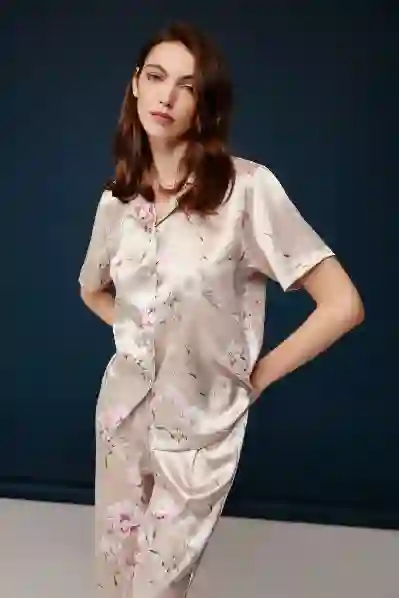 Resim Bonnie&clyde 30030 Kadın Saten Pijama Takım