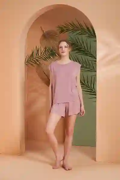 Resim Pjs 27029 Kadın Şort Takım