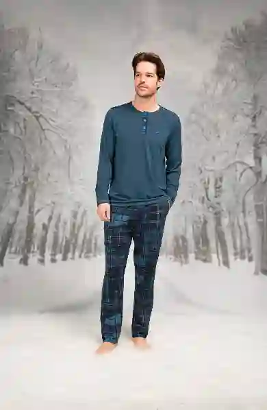 Resim Doreanse 4605 Erkek Uzun Kollu Pijama Takım