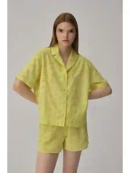 Resim Pierre Cardin 25225 Kadın Önden Düğmeli Şort Takım
