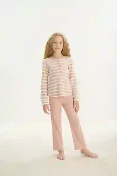 Resim Zeyzey Kids 8714 Kız Çocuk Pijama Takım