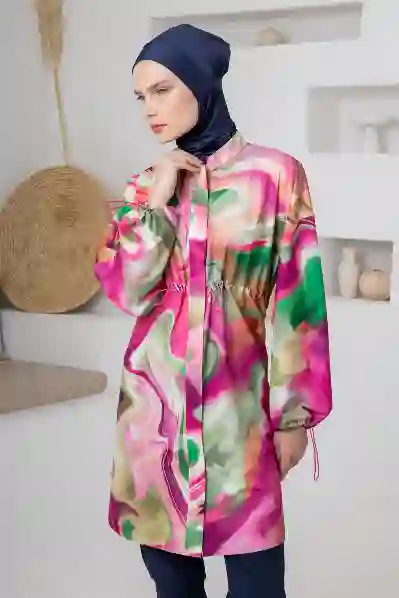 Resim Adasea 261202 Kadın Uzun Kollu Tesettür Mayo