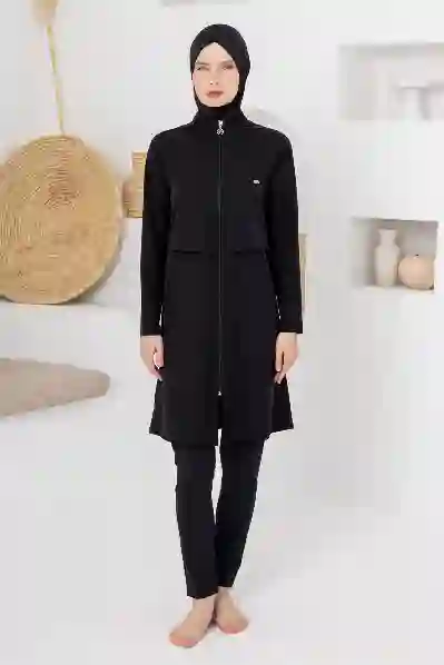 Resim Adasea 261220p Kadın Uzun Kollu Tesettür Mayo