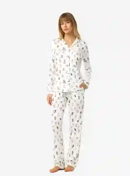 Resim Blackspade Bs52264 Kadın Önden Düğmeli Pijama Takım