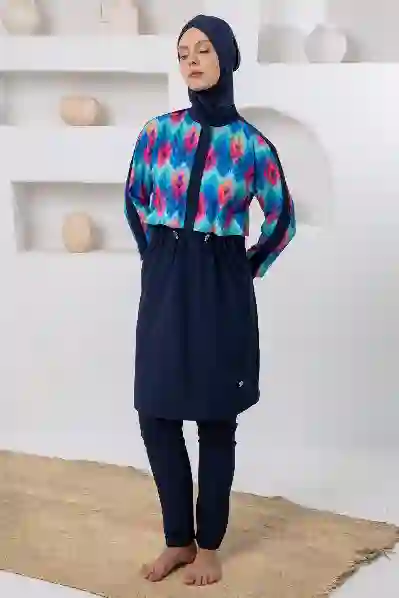 Resim Adasea 261212 Kadın Uzun Kollu Tesettür Mayo