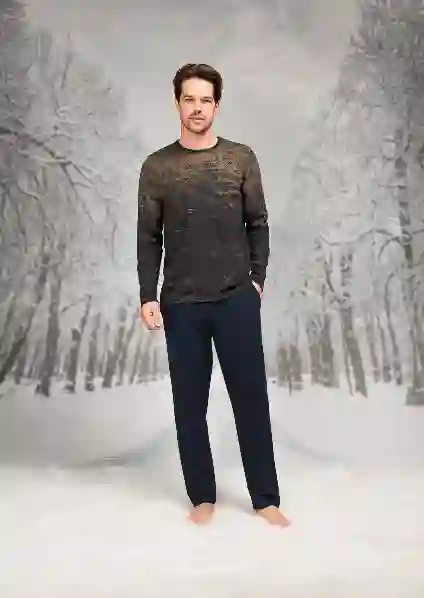 Resim Doreanse 4604p Erkek Uzun Kollu Pijama Takım