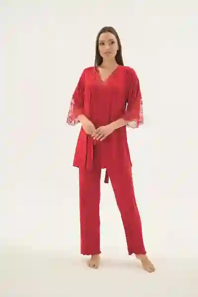 Resim Sevim 17434 Kadın 3 Lü Pijama Takım