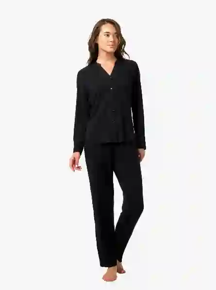 Resim Blackspade Bs52201 Kadın Önden Düğmeli Pijama Takım