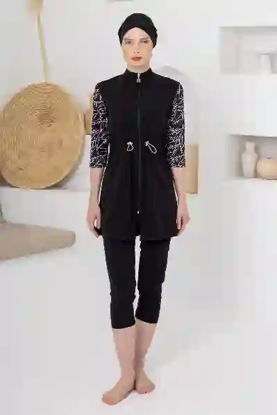 Resim Adasea 261603 Kadın Kısa Kollu Tesettür Mayo