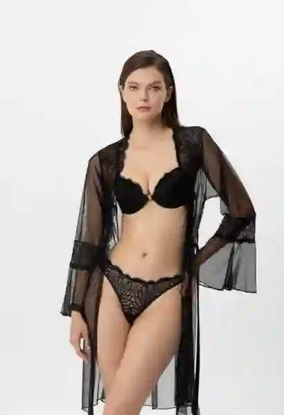 Resim Pierre Cardin 4887 Kadın Pushup Sabahlıklı Sütyen Takım