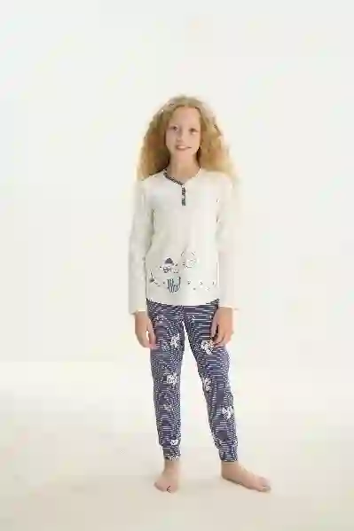 Resim Zeyzey Kids 8694 Kız Çocuk Pijama Takım
