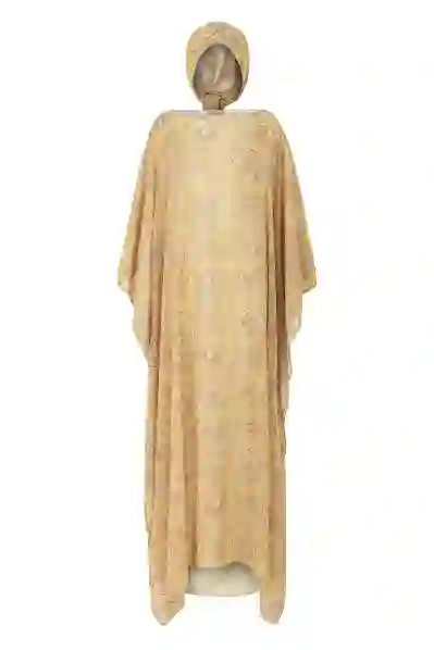 Resim Harrel Sarı Kadın Kaftan Pareo