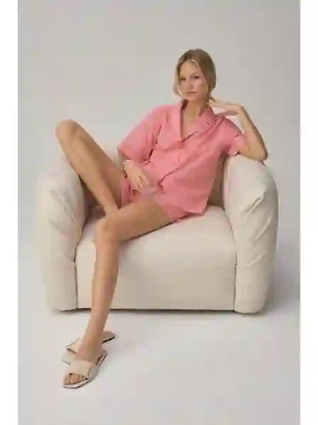 Resim Pierre Cardin 25225 Kadın Önden Düğmeli Şort Takım