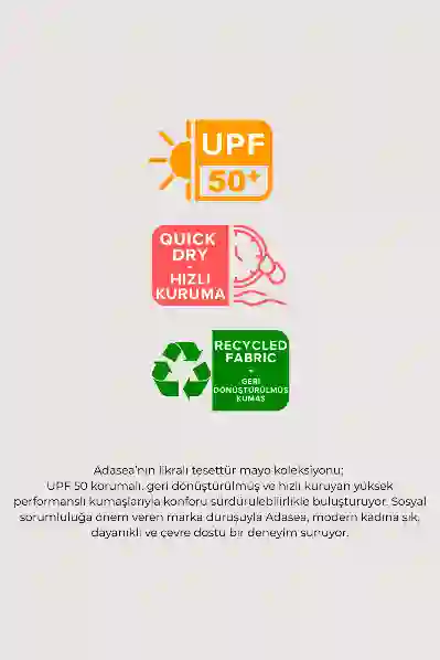 Resim Adasea 261605 Kadın Kısa Kollu Tesettür Mayo