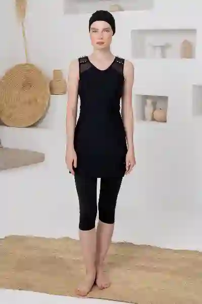 Resim Adasea 261626 Kadın Kısa Kollu Tesettür Mayo
