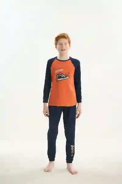 Resim Zeyzey Kids 8734 Erkek Çocuk Pijama Takım