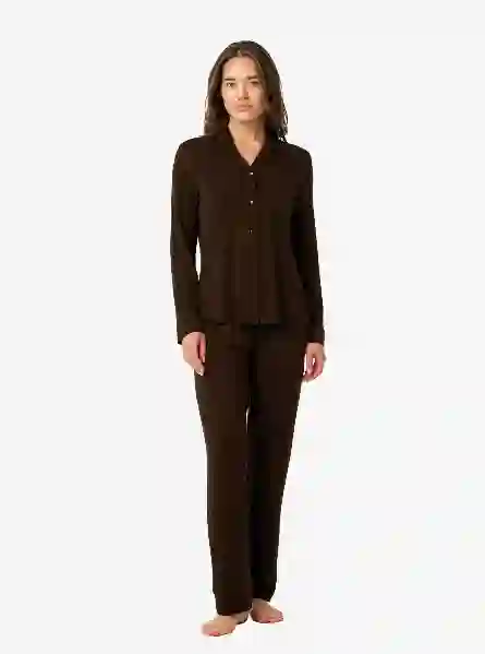 Resim Blackspade Bs52224 Kadın Önden Düğmeli Pijama Takım