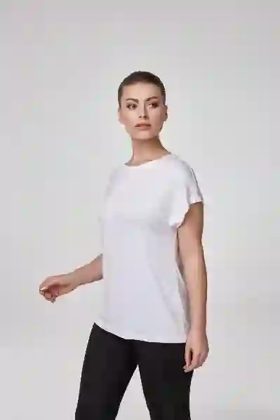 Resim Relactive P2520 Kadın Kısakol 0 Yaka Tişört